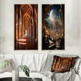 thumbnail image 1 of Designart "The Inner Islam wall decor I" Islam Framed Wall Art Set Of 2 - Beige Spiritual Framed Canvas Set For Living Room Decor, 1 of 7