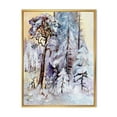 thumbnail image 1 of Designart 'The Lake With Winter Snowy Forest' Lake House Framed Canvas Wall Art Print, 1 of 5