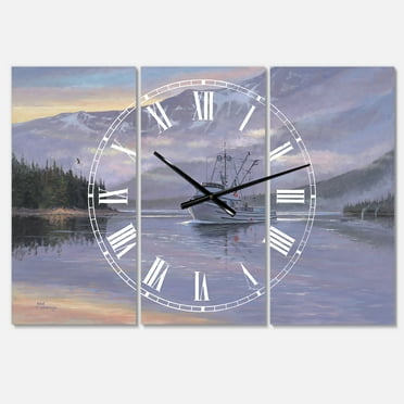 Designart 'The Last Frontier' Oversized Traditional Wall Clock