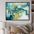 thumbnail image 1 of Designart "The Liquid Ink Dreamscape Of Lakes And Rivers" Landscape Lake River Floater Framed Wall Decor, 1 of 5
