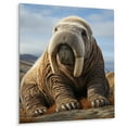 thumbnail image 1 of Designart "The Majestic Ivory of the Walrus" Animals Metal Wall Art Prints, 1 of 1