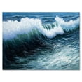 thumbnail image 1 of Designart ' The Ocean With Storm Waves ' Nautical & Coastal Canvas Wall Art Print, 1 of 4