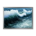 thumbnail image 1 of Designart 'The Ocean With Storm Waves' Nautical & Coastal Framed Art Print, 1 of 4