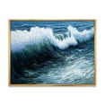 thumbnail image 1 of Designart 'The Ocean With Storm Waves' Nautical & Coastal Framed Canvas Wall Art Print, 1 of 5