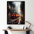 thumbnail image 1 of Designart "The Opulent Tranquility Of A Train Journey I" Factories Floater Framed Canvas Art Print, 1 of 5