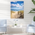 thumbnail image 1 of Designart "The Path Leading to the Beach I" Nautical & Beach Metal Art Living Room, 1 of 5