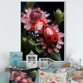 thumbnail image 1 of Designart "The Petite Guardians Of The Ladybug Garden I" Ladybug Floater Framed Canvas Prints, 1 of 5
