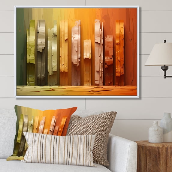 Designart "The Pillars Islam wall decor I" Islamic Floater Framed Canvas Art Print