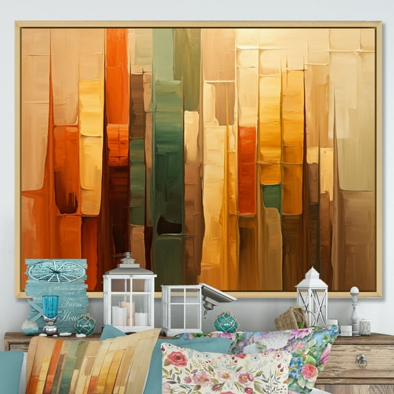 Designart "The Pillars Islam wall decor II" Islamic Floater Framed Wall Art Print