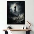 thumbnail image 1 of Designart "The Resilient Lighthouse Amidst Tempestuous Waves" Factories Floater Framed Wall Decor, 1 of 5
