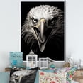 thumbnail image 1 of Designart "The Resolute Gaze Of The Bold Eagle III" Animals Eagle Floater Framed Wall Art Prints, 1 of 5