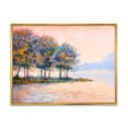 thumbnail image 1 of Designart 'The Rural Lake In Sunset Evening II' Traditional Framed Canvas Wall Art Print, 1 of 5