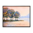 thumbnail image 1 of Designart 'The Rural Lake In Sunset Evening II' Traditional Framed Canvas Wall Art Print, 1 of 5
