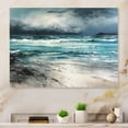 thumbnail image 1 of Designart "The Sea s Tender Embrace IV" Modern Landscape Beach Metal Wall Decor, 1 of 5