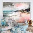 thumbnail image 1 of Designart "The Sea s Tender Embrace V" Modern Landscape Beach Metal Wall Art Prints, 1 of 5