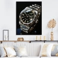 thumbnail image 1 of Designart "The Silver Second Luxury Watch" Fashion Floater Framed Wall Art Print, 1 of 7