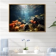 thumbnail image 1 of Designart "The Splendid Realm Of Corals" Coastal Coral Under Water Floater Framed Canvas Prints, 1 of 5