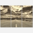 thumbnail image 1 of Designart ' The Straight Road To Monument Valley ' Traditional Canvas Wall Art Print, 1 of 3