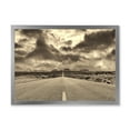 thumbnail image 1 of Designart 'The Straight Road To Monument Valley' Traditional Framed Art Print, 1 of 4