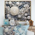 thumbnail image 1 of Designart "The Subdued Beauty Of Gray Coral Blooms" Coastal Coral Under Water Floater Framed Canvas Art Print, 1 of 5