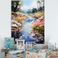 thumbnail image 1 of Designart "The Urban Symphony Of Tranquil Lakes And Rivers" Landscape Lake River Wall Art Prints, 1 of 7