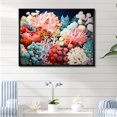 thumbnail image 1 of Designart "The Vibrant Scenery Of Coral And Anemones" Coastal Coral Under Water Floater Framed Canvas Art Print, 1 of 5