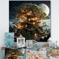 thumbnail image 1 of Designart "The Wishing Tree House Dreams in Nature IV" Vangogh Canvas Wall Art, 1 of 5