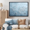 thumbnail image 1 of Designart "The World In The Ice Age I" World Map Floater Framed Wall Art Prints, 1 of 5