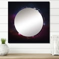 thumbnail image 1 of Designart "Third Eye Chakra Esoteric Circular Symbol V" Christianism Pink Large Square Mirror - Square Bedroom Mirror Printed Wall Decor - Traditional Square Printed Wall Mirror Art, 1 of 5