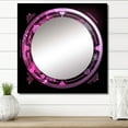 thumbnail image 1 of Designart "Third Eye Chakra Esoteric Circular Symbol VI" Christianism Square Mirror For Wall Decor - Large Pink Square Mirror Printed Wall Decor - Traditional Square Living Room Mirror, 1 of 5
