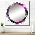 thumbnail image 1 of Designart "Third Eye Indigo Chakra Emblem I" Christianism Square Mirror Wall Decor Traditional - Large Pink Square Bathroom Mirror - Square Printed Wall Mirror Art, 1 of 5