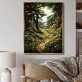 thumbnail image 1 of Designart "Through The Countryside Path painting II" Landscape & Nature Floater Framed Wall Art Living Room, 1 of 7