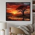 thumbnail image 1 of Designart "Through Time Sailboat Sailing painting III" landscapes Floater Framed Wall Decor, 1 of 7