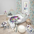 thumbnail image 1 of Designart 'Tiger Face in Colorful Splashes' Modern & Contemporary Duvet Cover Set, 1 of 2