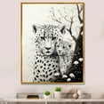 thumbnail image 1 of Designart "Tiger euphony In Monochrome" Animals Floater Framed Canvas Wall Art, 1 of 7