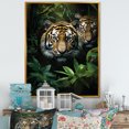 thumbnail image 1 of Designart "Tigers In Asian Painting I" Asian Floater Framed Wall Decor, 1 of 7