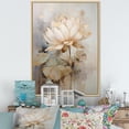 thumbnail image 1 of Designart "Timeless Lotus Connection" Lotus Floater Framed Canvas Art Print, 1 of 5