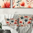 thumbnail image 1 of Designart "Timeless Red Floral Charm III" Floral Printed Throw Pillow, 1 of 5