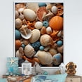thumbnail image 1 of Designart "Timeless Shoreline Treasures I" Seashell Floater Framed Canvas Wall Art, 1 of 1