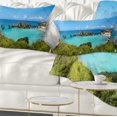 thumbnail image 1 of Designart Tobacco Bay Panorama - Landscape Printed Throw Pillow - 12x20, 1 of 1