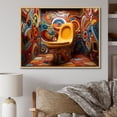 thumbnail image 1 of Designart "Toilet Bold Bathroom Modernity" Bath & Laundry Floater Framed Wall Art Living Room, 1 of 7