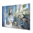 thumbnail image 1 of Designart "Toilet Reflections Bathroom Of II" Bath & Laundry Metal Art Living Room, 1 of 5