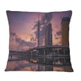 thumbnail image 1 of Designart Tokyo Sky Tree and Sumida River - Landscape Printed Throw Pillow - 16x16, 1 of 1