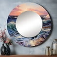 thumbnail image 1 of Designart "Tonalism Charm Of The I" Beach & Ocean Rund Mirror For Wall Decor - Large Teal Round Print Mirror - Round Coastal Mirror 23" x 23" Inch - Wall Mounted Round Large Mirror, 1 of 5