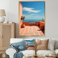 thumbnail image 1 of Designart "Tones Fontanas Italy Terracotta wall art III" Cityscapes Floater Framed Canvas Print, 1 of 7