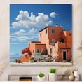 thumbnail image 1 of Designart "Tones Fontanas Italy Terracotta wall art VIII" Architecture Metal Art Living Room, 1 of 5