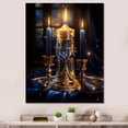 thumbnail image 1 of Designart "Torah Illumination in Judaism I" Spiritual Canvas Wall Art - Global Yellow Judaism Hallway Wall Art Decor, 1 of 6