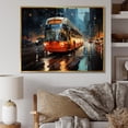 thumbnail image 1 of Designart "Toronto Bus City Vibes" Transportation Floater Framed Wall Art Living Room, 1 of 7