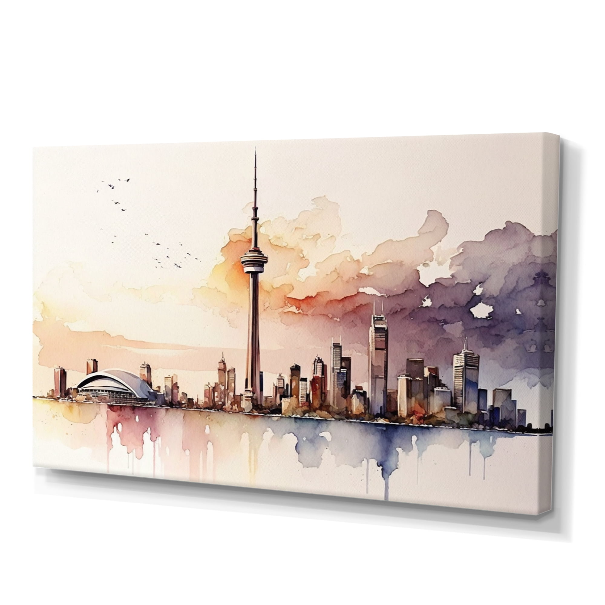 Designart Toronto Skyline VII Canvas Wall Art