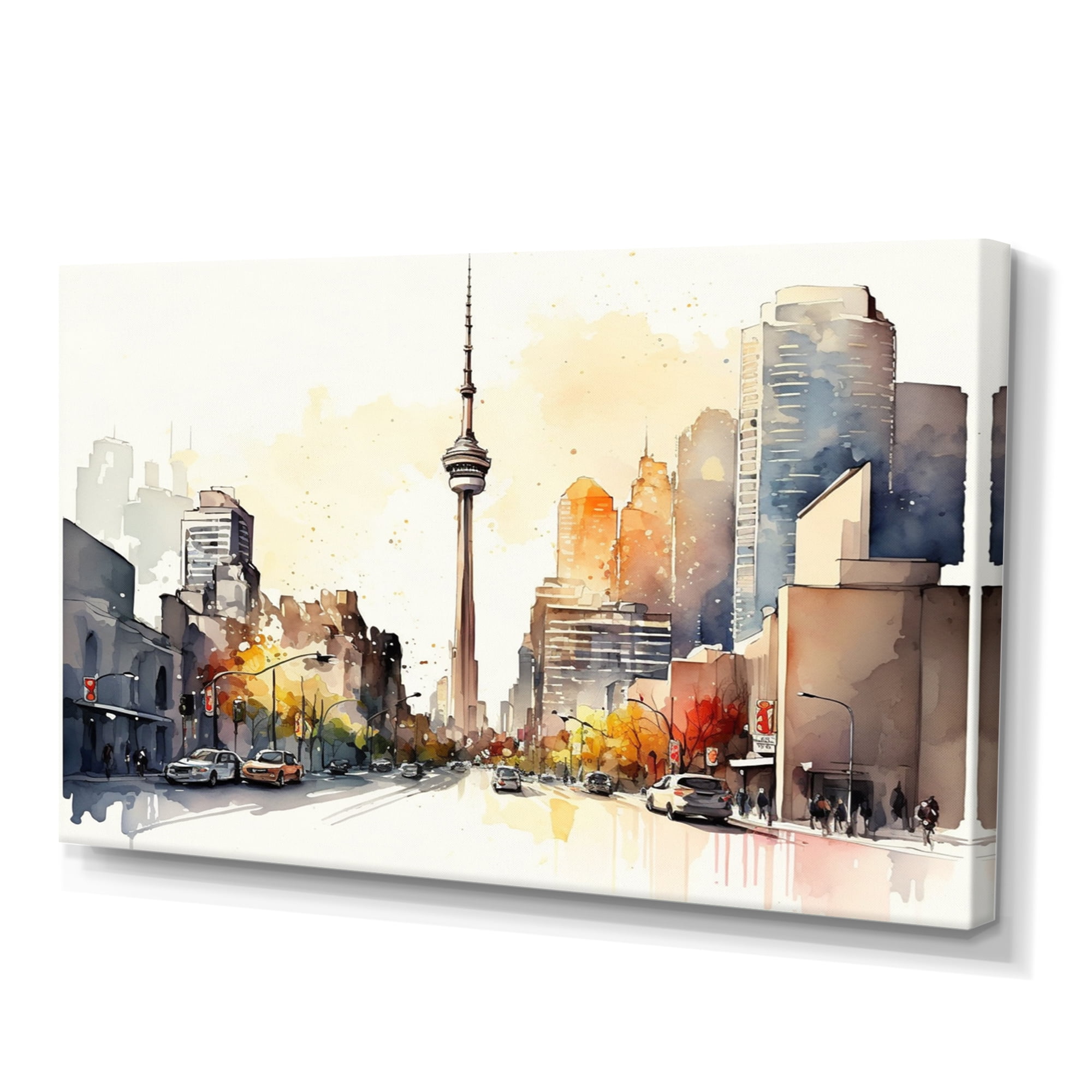 Designart Toronto Skyline VIII Canvas Wall Art